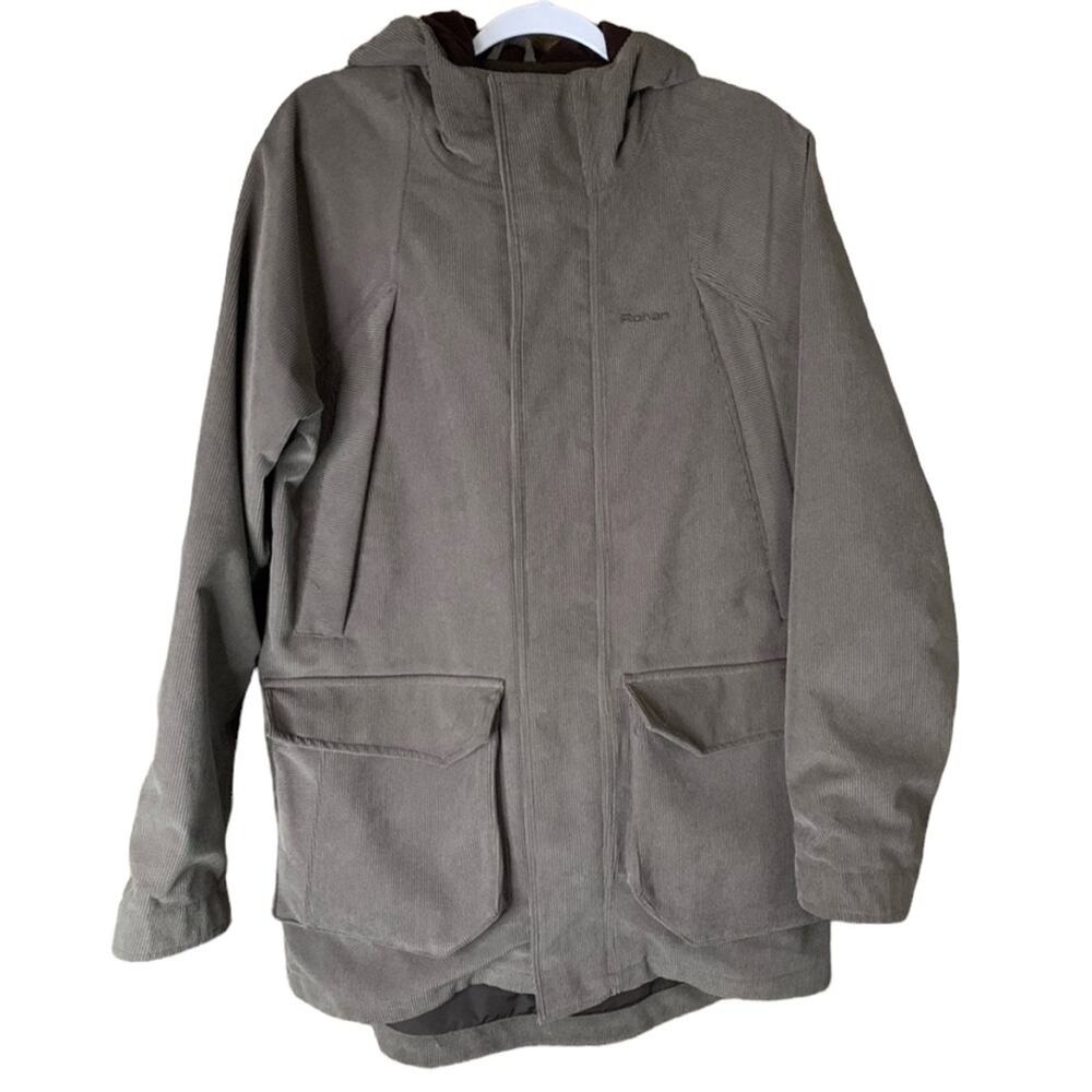 Rohan Northern Lights Parka Hooded Jacket Coat Brown Corduroy Size Small